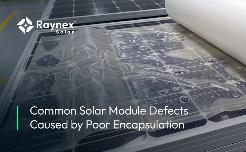 Common Solar Module Defects Caused by Poor Encapsulation